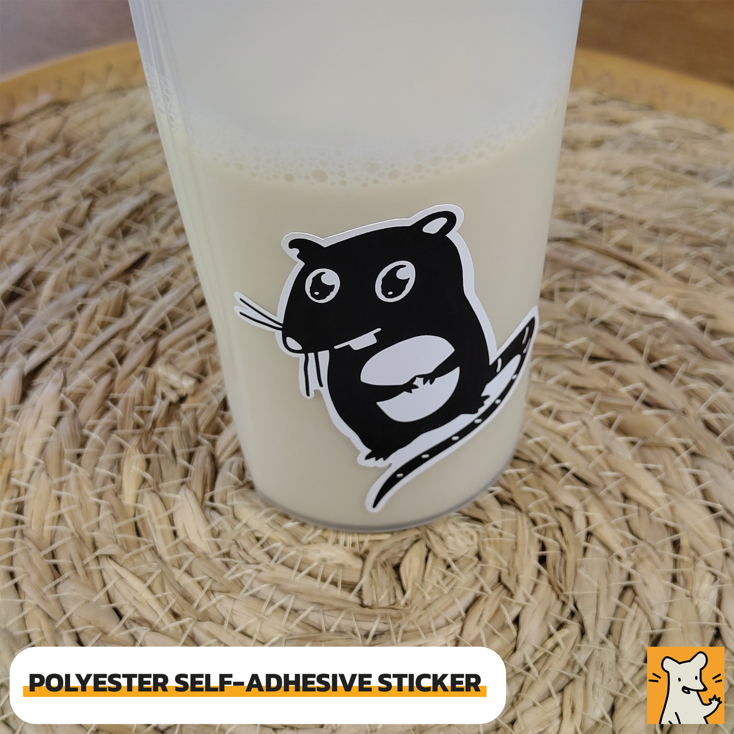 Cute Pleading Rat Stickers | 3x Weather Resistant Sticker Set