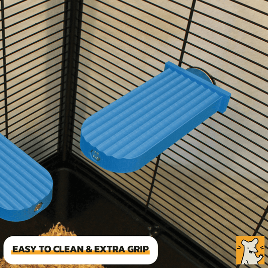 Medium rat cage platform with textured surface for extra grip, easy to clean, ideal for small pets.