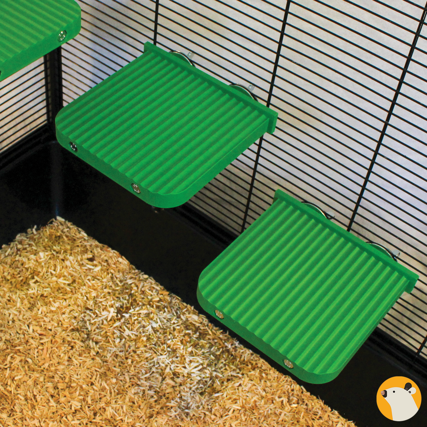 Grote Platforms 14 x 14 cm - Platformset voor ratten, chinchilla's en meer
