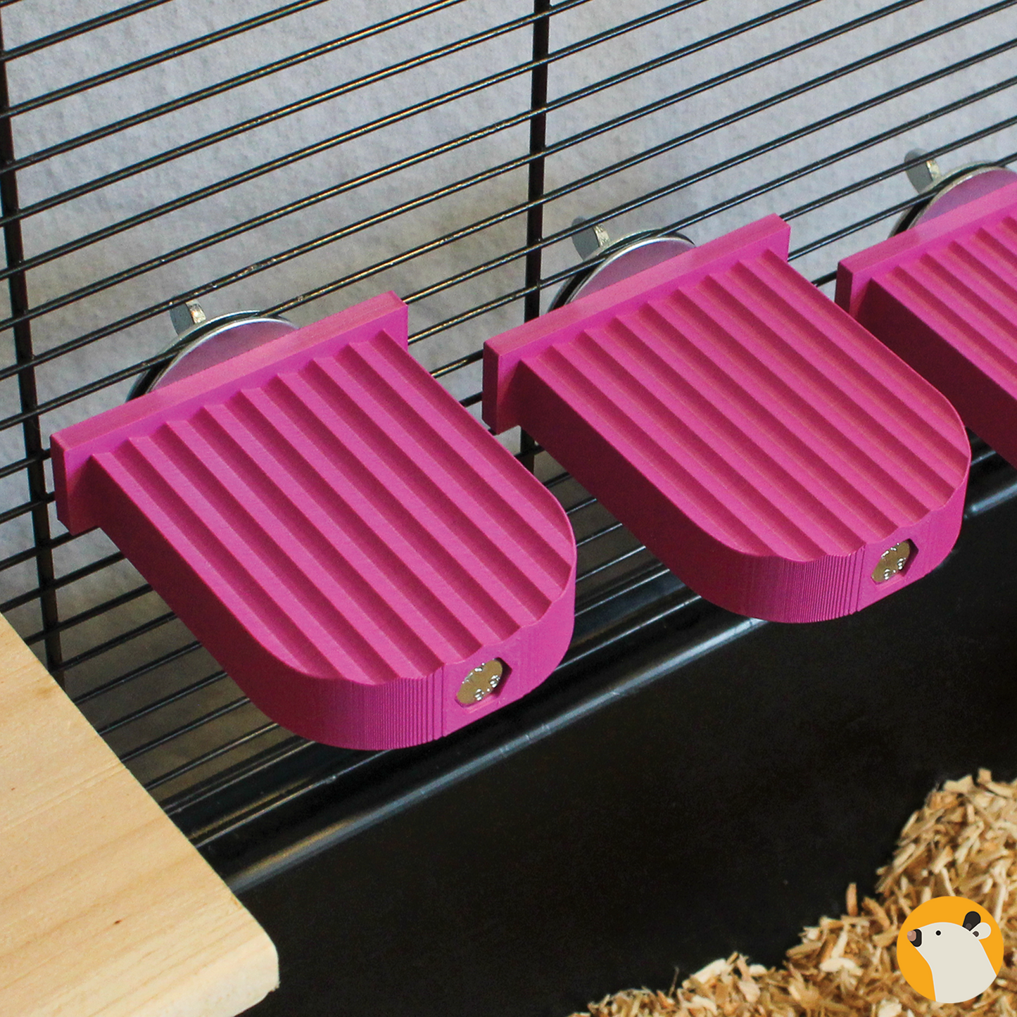 Kleine Platforms 6 x 8 cm - Platformset voor muizen, degoes, ratten en meer