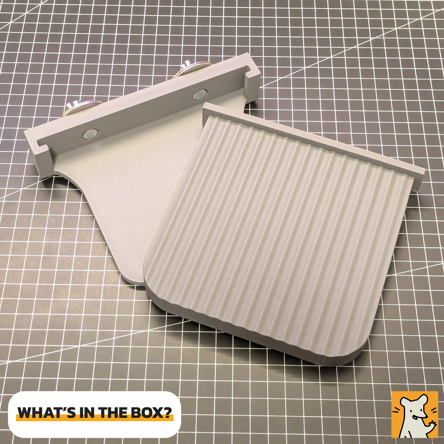 Large removable cage platform from QuickSwap System, showcasing 3D printed design and attachment mechanism.