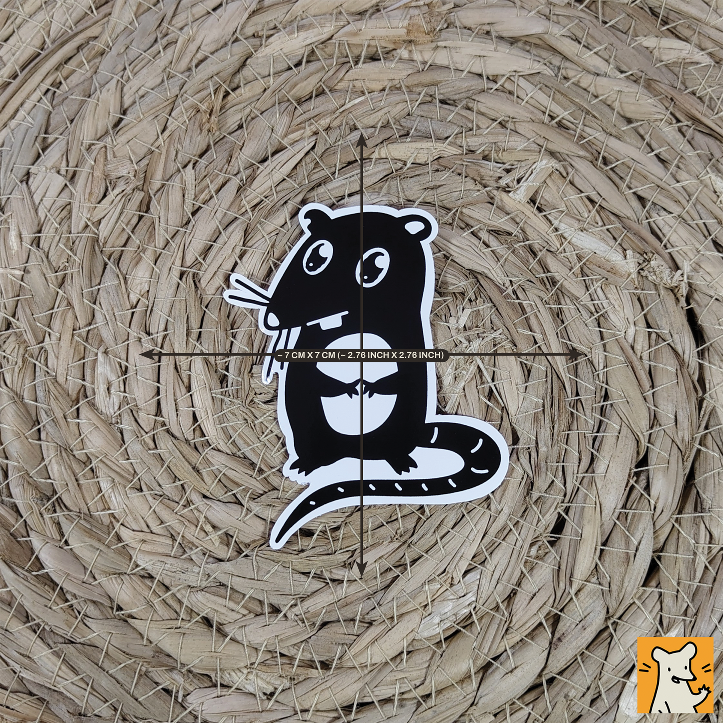 Cute Pleading Rat Stickers | 3x Weather Resistant Sticker Set