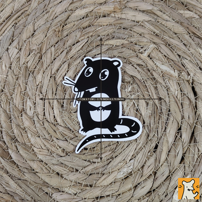Cute Pleading Rat Stickers | 3x Weather Resistant Sticker Set
